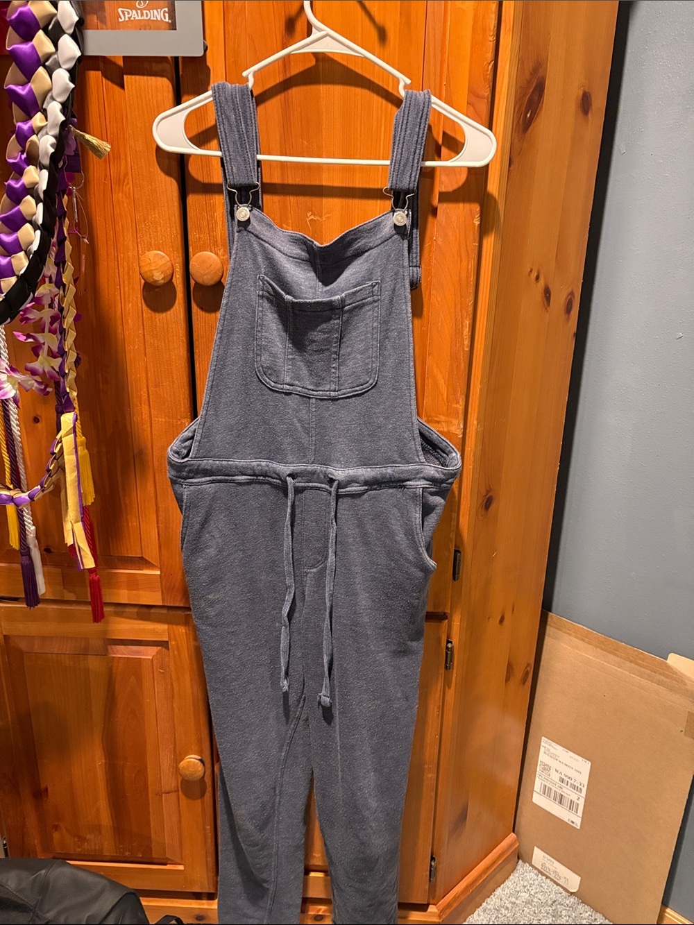 Wallflower Slate Gray Overalls Jumpsuit
